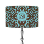 Floral 12" Drum Lamp Shade - Fabric (Personalized)