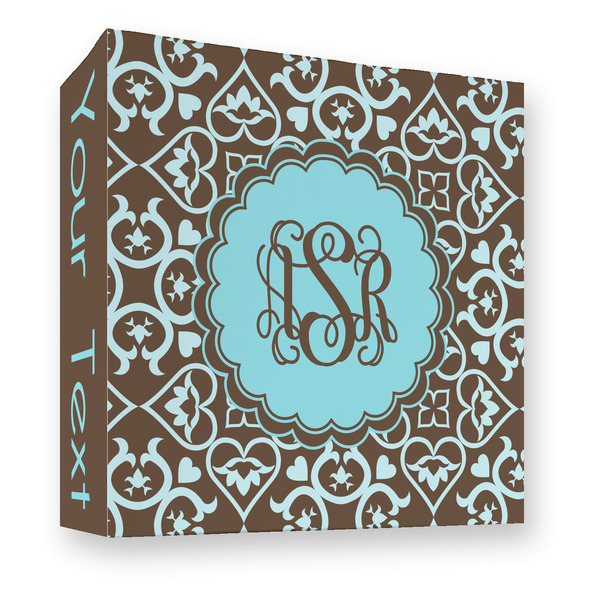 Custom Floral 3 Ring Binder - Full Wrap - 3" (Personalized)