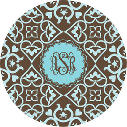 Floral Multipurpose Round Labels - 5" (Personalized)