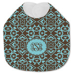 Floral Jersey Knit Baby Bib w/ Monogram