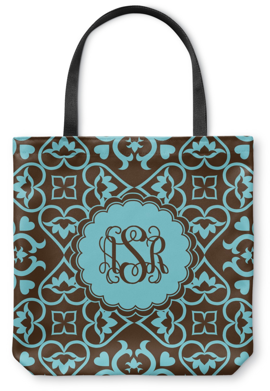 Floral Canvas Tote Bag (Personalized) - YouCustomizeIt