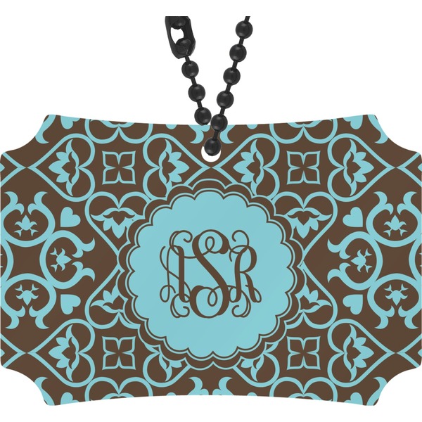 Custom Floral Rear View Mirror Ornament (Personalized)