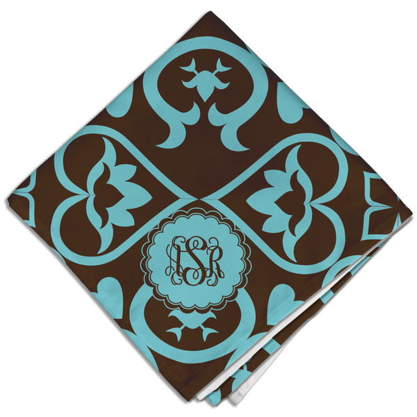 Custom Floral Cloth Dinner Napkin - Single w/ Monogram