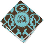 Floral Cloth Cocktail Napkin - Single w/ Monogram