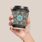 Floral Coffee Cup Sleeve - LIFESTYLE