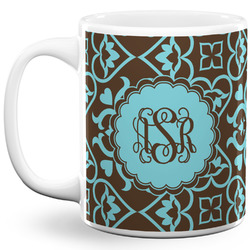 Floral 11 Oz Coffee Mug - White (Personalized)