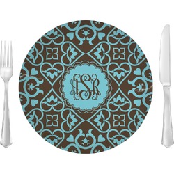 Floral 10" Glass Lunch / Dinner Plates - Single or Set (Personalized)