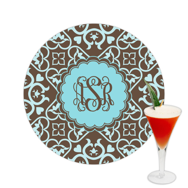 Custom Floral Printed Drink Topper -  2.5" (Personalized)