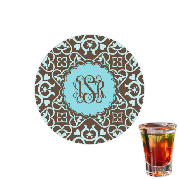 Custom Floral Printed Drink Topper - 1.5" (Personalized)