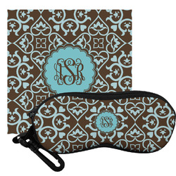 Floral Eyeglass Case & Cloth (Personalized)