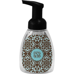 Floral Foam Soap Bottle - Black (Personalized)