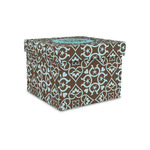 Floral Gift Box with Lid - Canvas Wrapped - Small (Personalized)