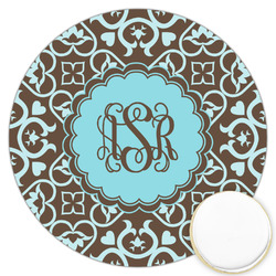Floral Printed Cookie Topper - 3.25" (Personalized)