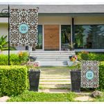 Floral Large Garden Flag - Double Sided (Personalized)