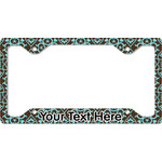 Floral License Plate Frame - Style C (Personalized)