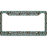 Floral License Plate Frame - Style B (Personalized)