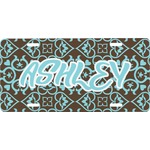 Floral Front License Plate (Personalized)