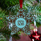 Floral Metal Star Ornament - Lifestyle