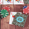 Floral On Table with Poker Chips