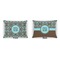 Floral  Outdoor Rectangular Throw Pillow (Front and Back)