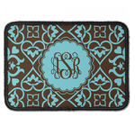 Floral Iron On Rectangle Patch w/ Monogram