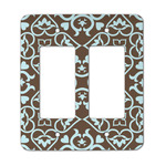 Floral Rocker Style Light Switch Cover - Two Switch