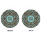 Floral Round Linen Placemats - APPROVAL (double sided)