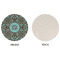 Floral Round Linen Placemats - APPROVAL (single sided)