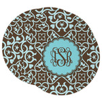 Floral Round Paper Coasters w/ Monograms