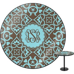 Floral Round Table - 24" (Personalized)