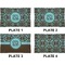 Floral Set of Rectangular Dinner Plates (Approval)