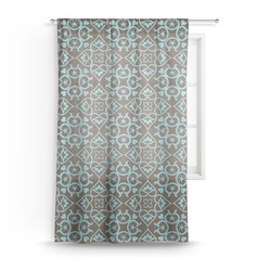 Floral Sheer Curtain - 50"x84"