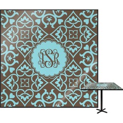 Floral Square Table Top - 30" (Personalized)