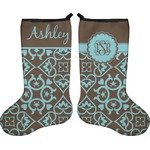 Floral Holiday Stocking - Double-Sided - Neoprene (Personalized)