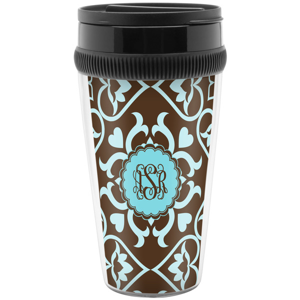 Custom Floral Acrylic Travel Mug without Handle (Personalized)