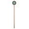 Floral Wooden 7.5" Stir Stick - Round - Single Stick