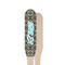 Floral Wooden Food Pick - Paddle - Single Sided - Front & Back