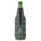 Floral Zipper Bottle Cooler - BACK (bottle)