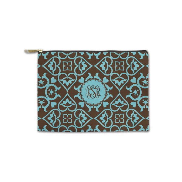 Custom Floral Zipper Pouch - Small - 8.5"x6" (Personalized)