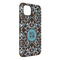 Floral iPhone 14 Plus Tough Case - Angle