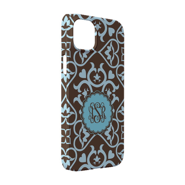 Custom Floral iPhone Case - Plastic - iPhone 14 Pro (Personalized)