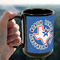 North Texas Airstream Club 15oz. Black Mug - Lifestyle