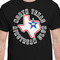 North Texas Airstream Club Black Crew T-Shirt on Model - CloseUp