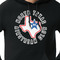 North Texas Airstream Club Black Hoodie on Model - CloseUp