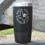 North Texas Airstream Club 20 oz Stainless Steel Tumbler - Black - Single-Sided