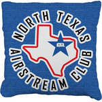 North Texas Airstream Club Faux-Linen Throw Pillow 16"