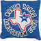 North Texas Airstream Club Burlap Pillow 16"