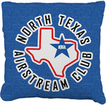 North Texas Airstream Club Faux-Linen Throw Pillow 20"