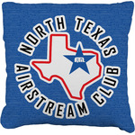 North Texas Airstream Club Faux-Linen Throw Pillow 26"