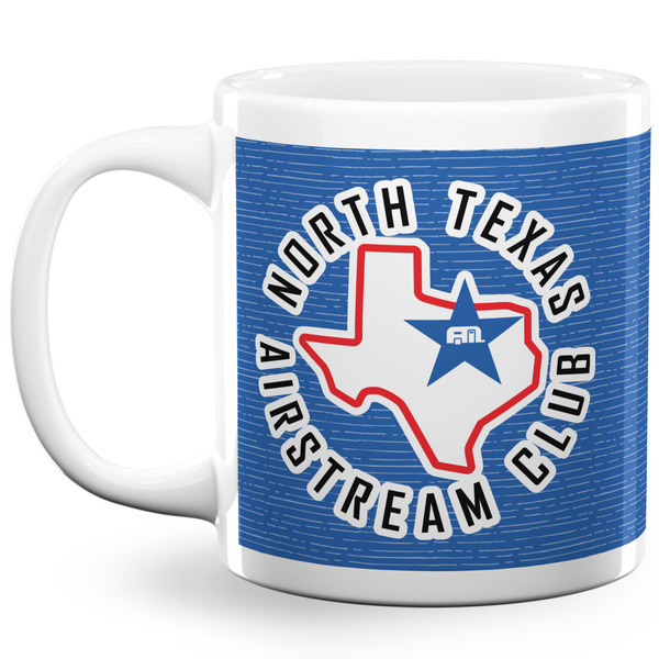 Custom North Texas Airstream Club 20 oz Coffee Mug - White